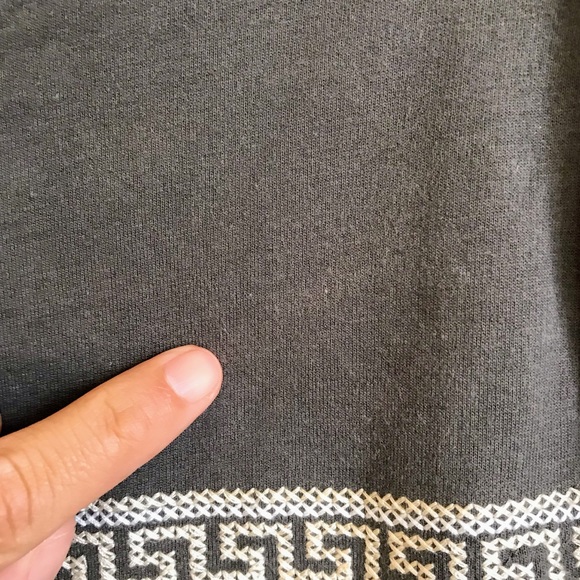 Monoreno Gray Patterned Embroidered Sweater Zipper - Picture 7 of 7